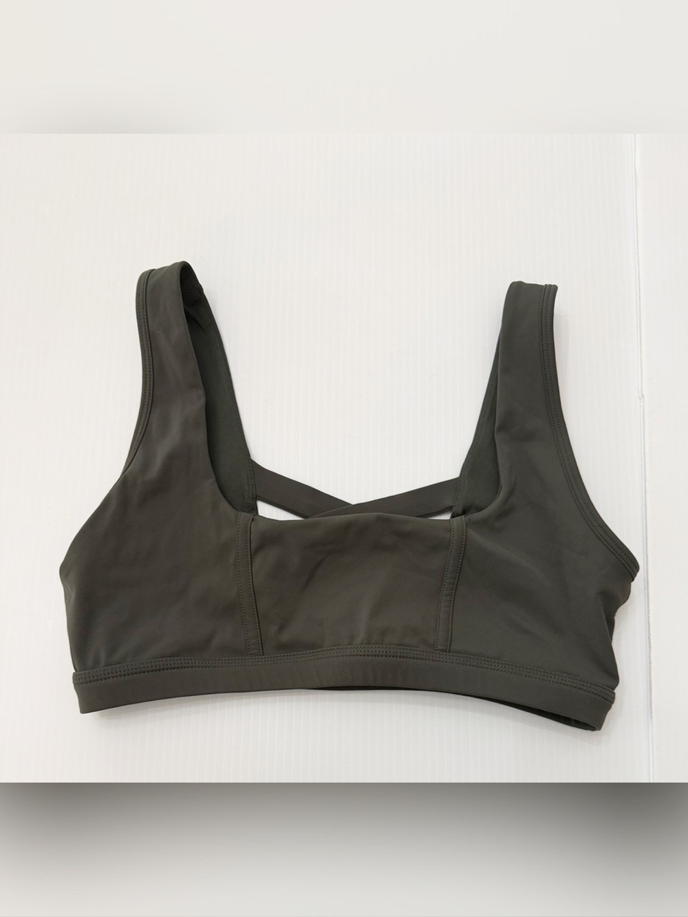 Popflex Women's Olive Green Corset Bra Sports - M